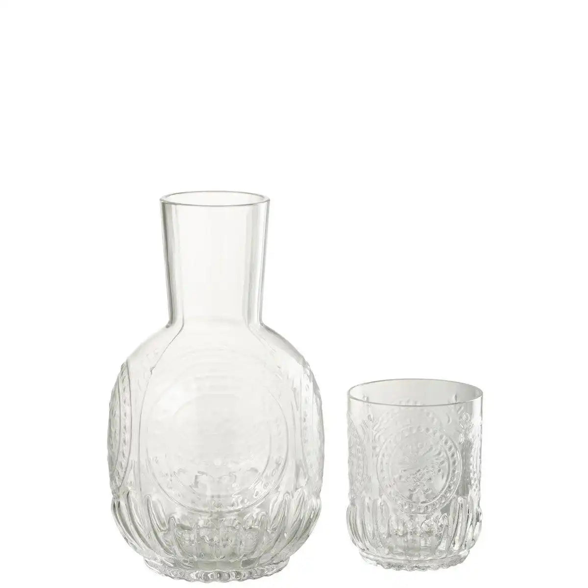 J-Line Karaffe+Glas Maya Glas Transparent - HomeDesign Knaus