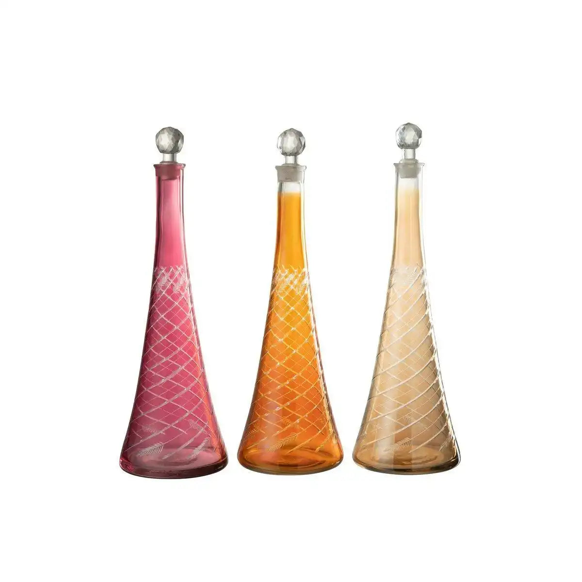 J-Line Karaffe Neck – Glas – Rot - HomeDesign Knaus