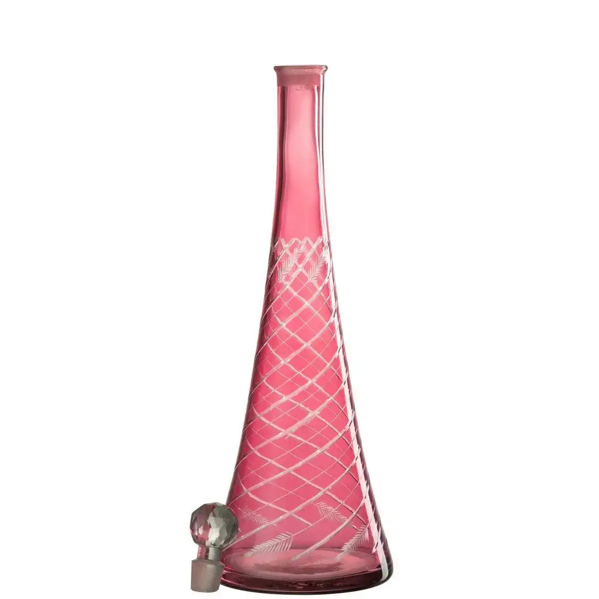 J-Line Karaffe Neck – Glas – Rot - HomeDesign Knaus