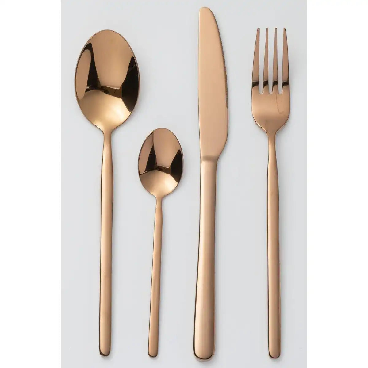 J-Line Kastenbesteck B 24-teilig, Edelstahl, glänzendes Kupfer - HomeDesign Knaus