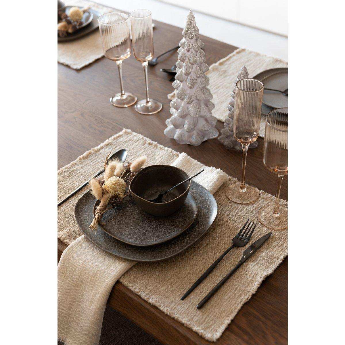 J-Line Kastenbesteck C 24-teilig, Edelstahl, mattschwarz - HomeDesign Knaus