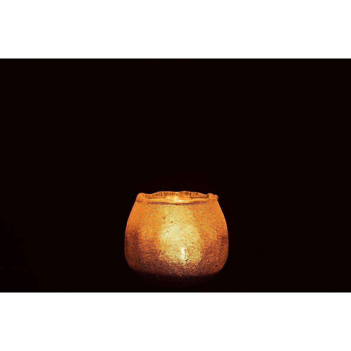 J-Line Kerzenhalter Camille - Glas - rosa - klein - - HomeDesign Knaus