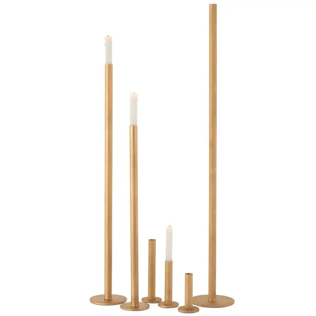 J-Line Kerzenhalter High Modern - Metall - Gold - 3 Stück - HomeDesign Knaus