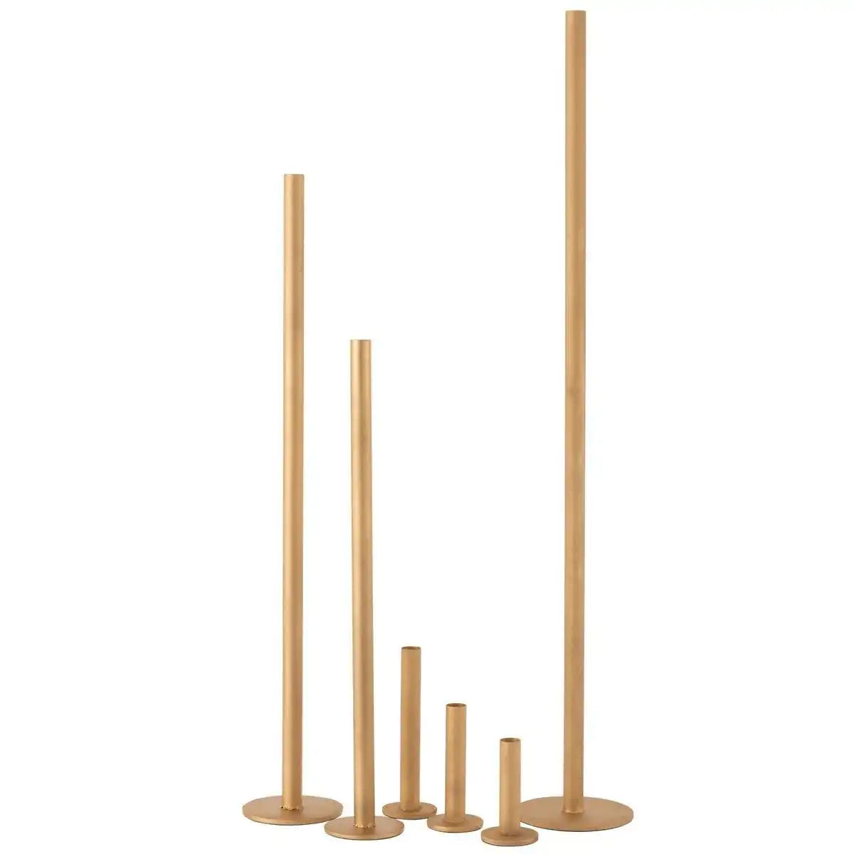 J-Line Kerzenhalter High Modern - Metall - Gold - 3 Stück - HomeDesign Knaus