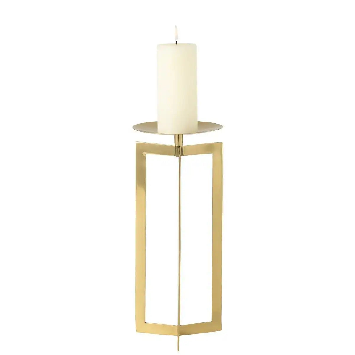 J-Line Kerzenhalter – Metall – Gold – groß - HomeDesign Knaus