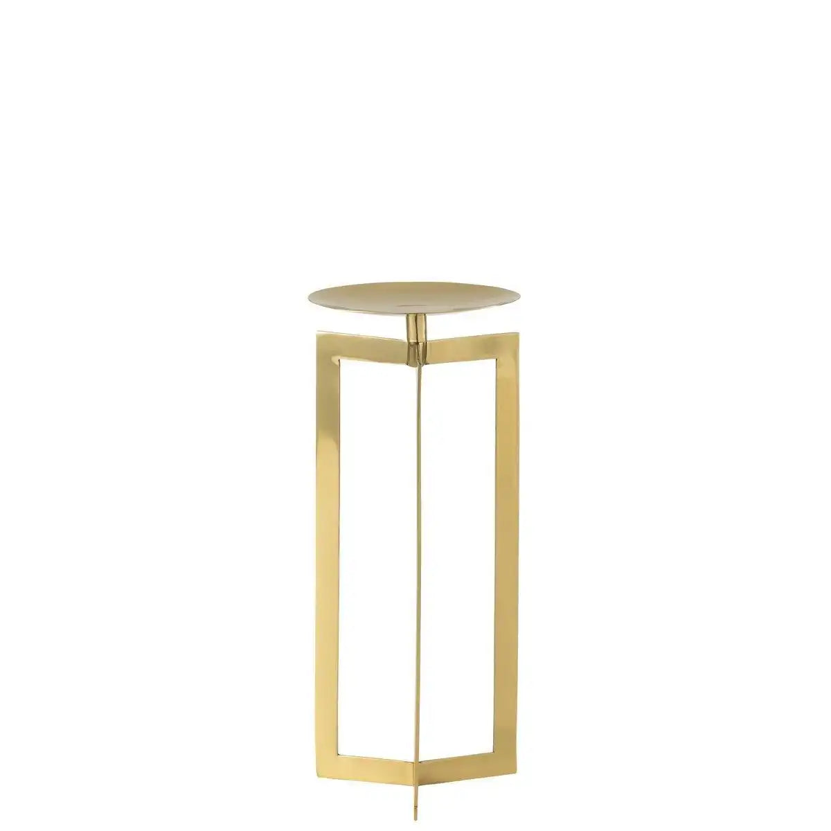 J-Line Kerzenhalter – Metall – Gold – groß - HomeDesign Knaus