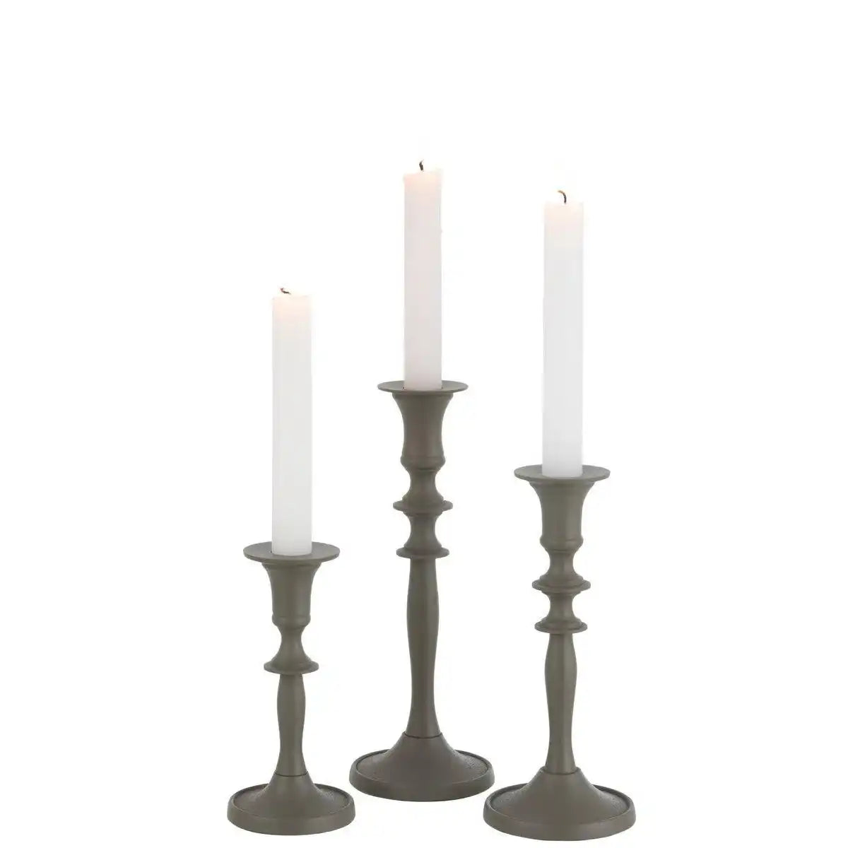 J-Line Kerzenhalter - Metall - Grün - - HomeDesign Knaus