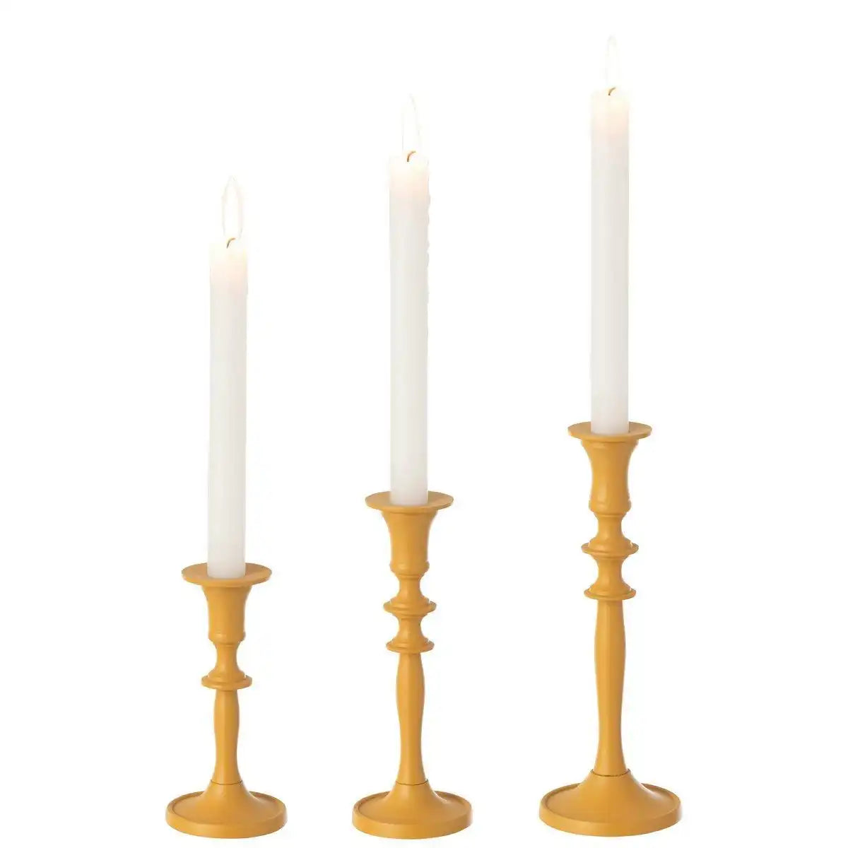 J-Line Kerzenhalter - Metall - Ocker - - HomeDesign Knaus