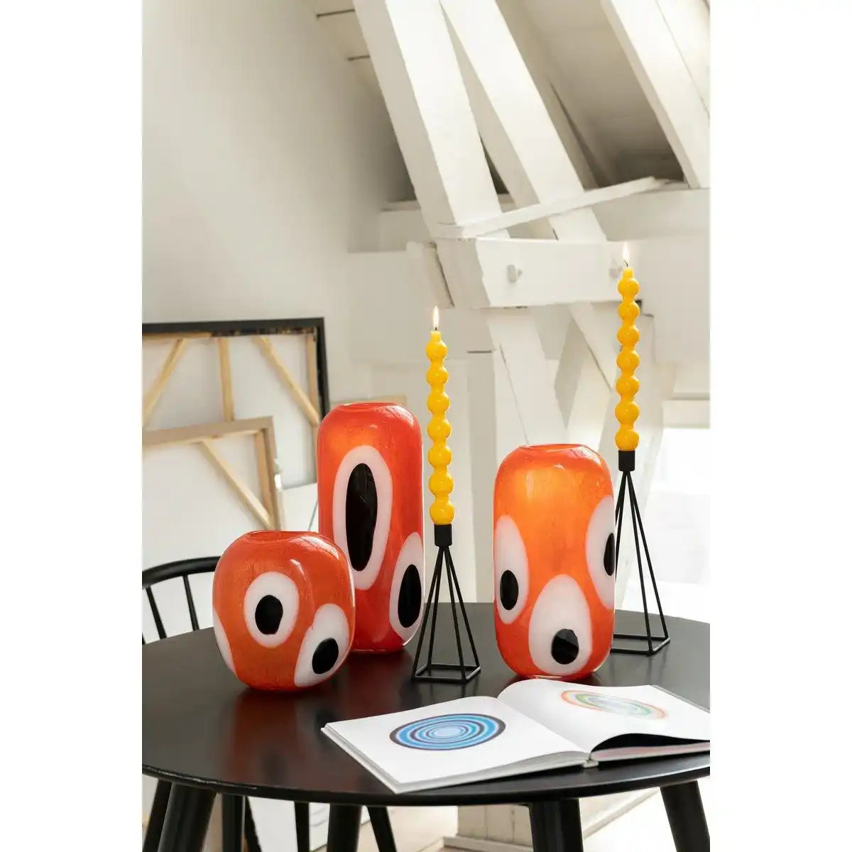 J-Line Kerzenhalter - Metall - Schwarz - 3 Stück - HomeDesign Knaus