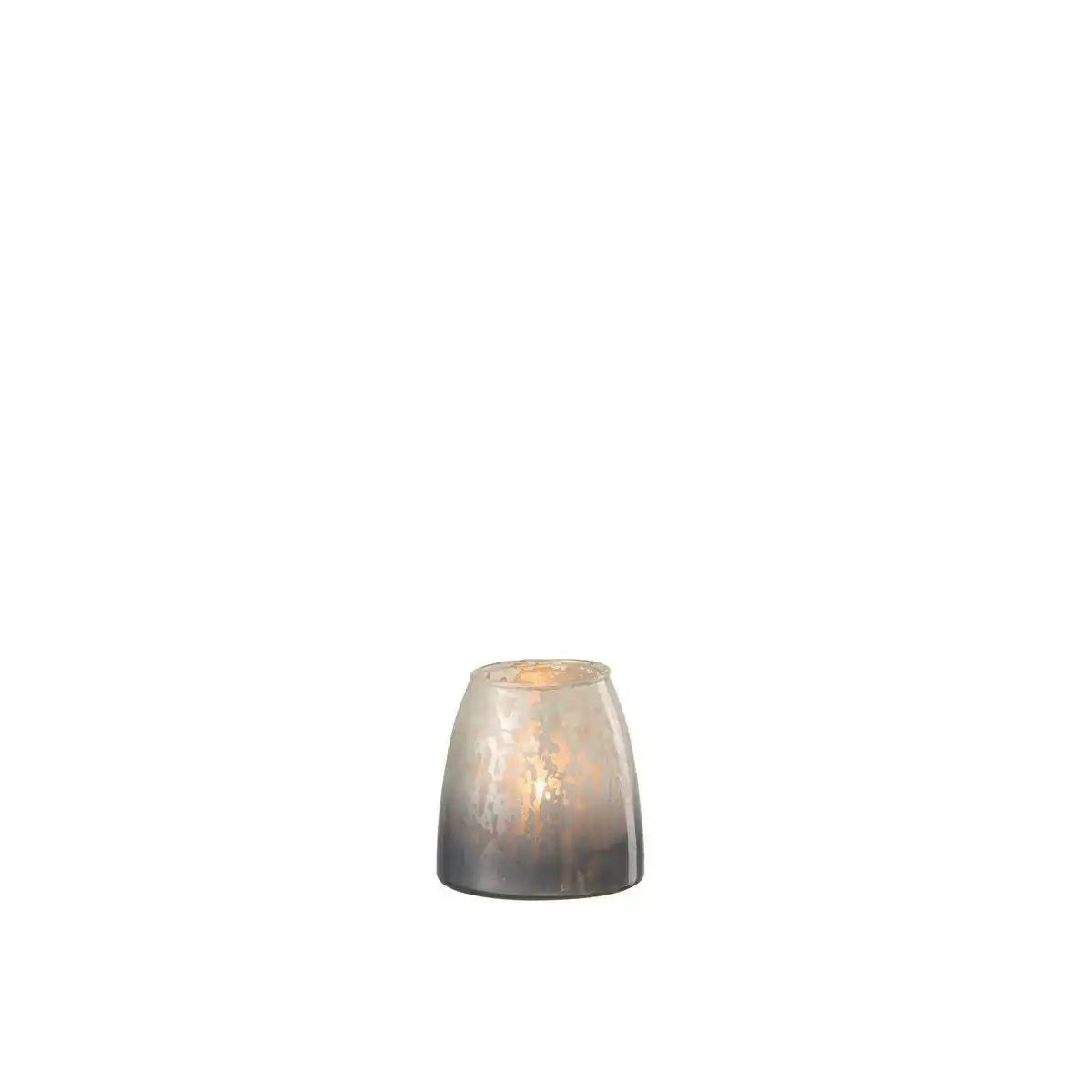 J-Line Kerzenhalter Milky - Glas - Grau - klein - - HomeDesign Knaus