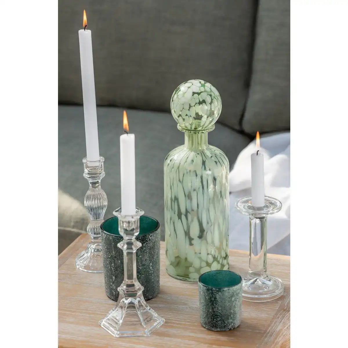 J-Line Kerzenhalter Sphere - Glas - transparent - groß - HomeDesign Knaus