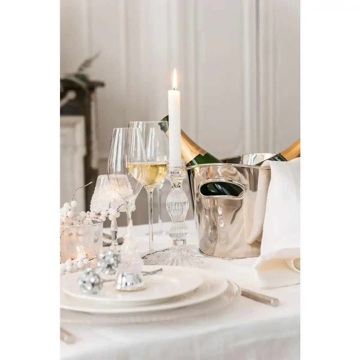 J-Line Kerzenhalter Sphere - Glas - transparent - groß - HomeDesign Knaus