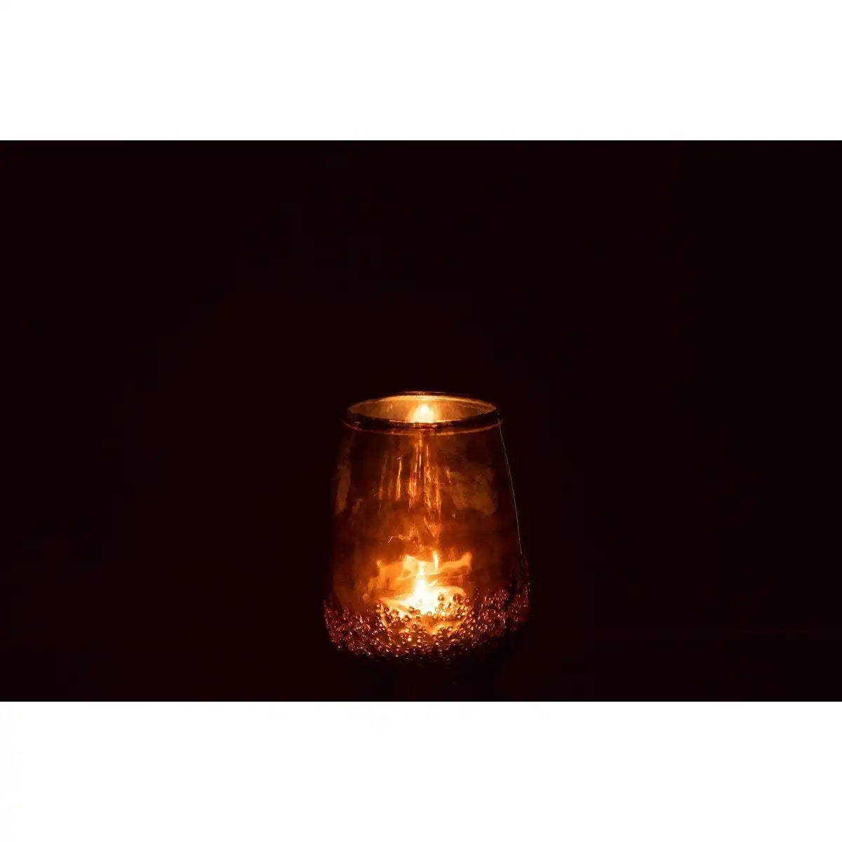 J-Line Kerzenhalter Spiegel - Glas - Gold - klein - - HomeDesign Knaus