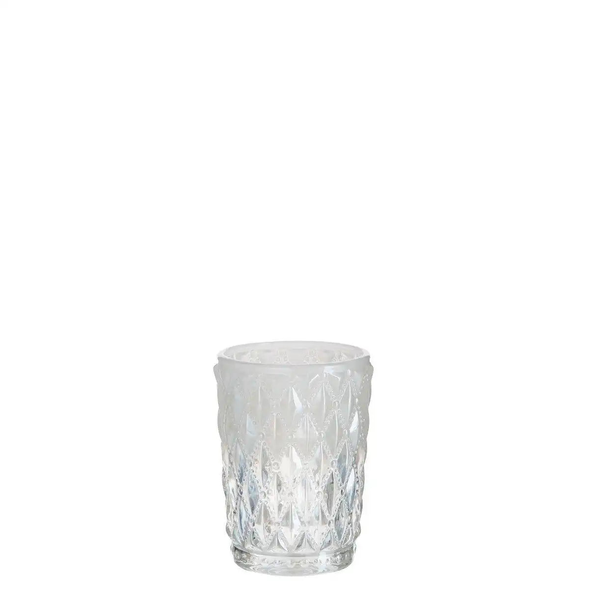 J-Line Kerzenhalter Square - Glas - weiß/transparent - groß - - HomeDesign Knaus