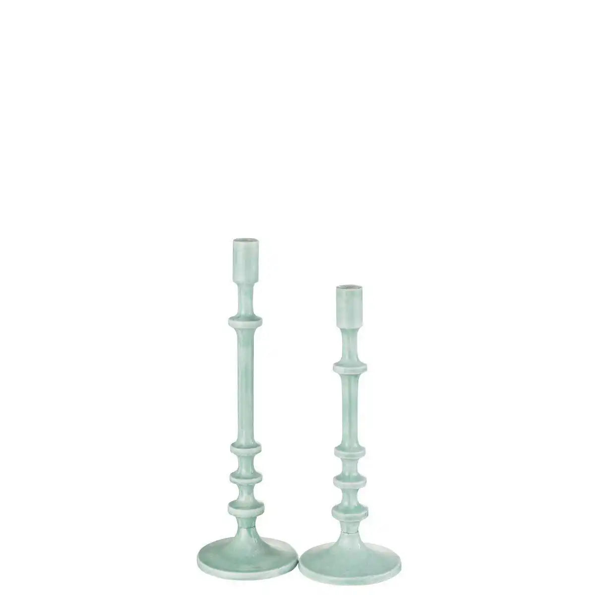 J-Line Kerzenständer Classic – Aluminium – Blau – groß - HomeDesign Knaus