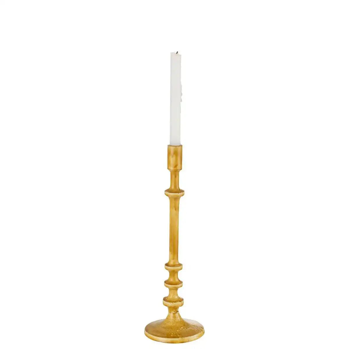 J-Line Kerzenständer Classic – Aluminium – Ocker – groß - HomeDesign Knaus