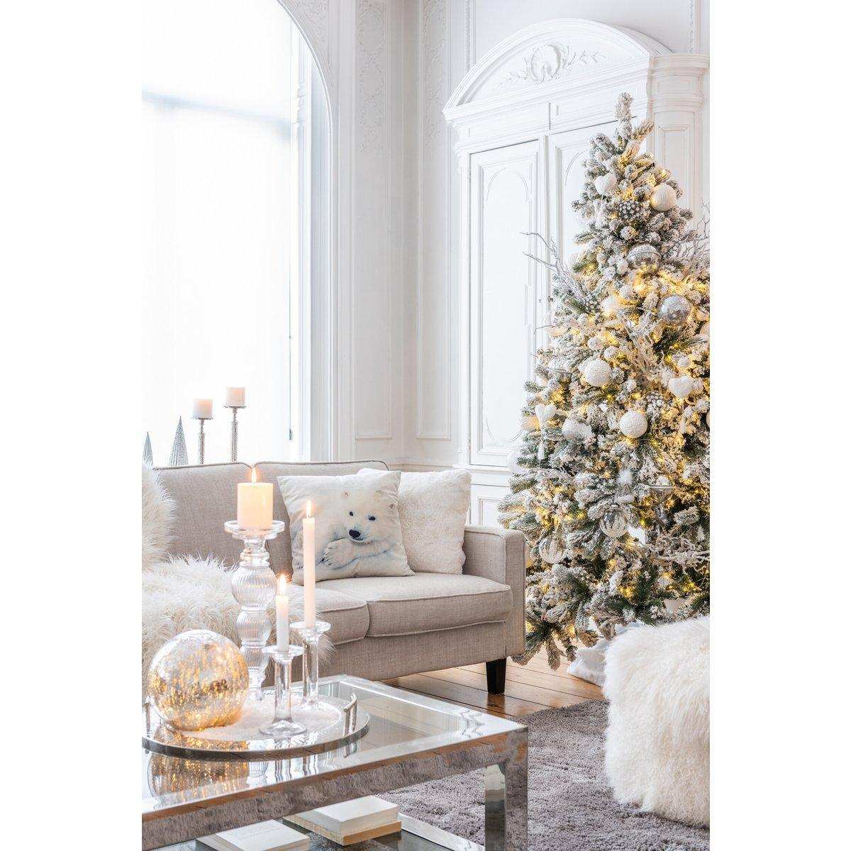 J-Line Kerzenständer Plain – Glas – transparent – groß - HomeDesign Knaus