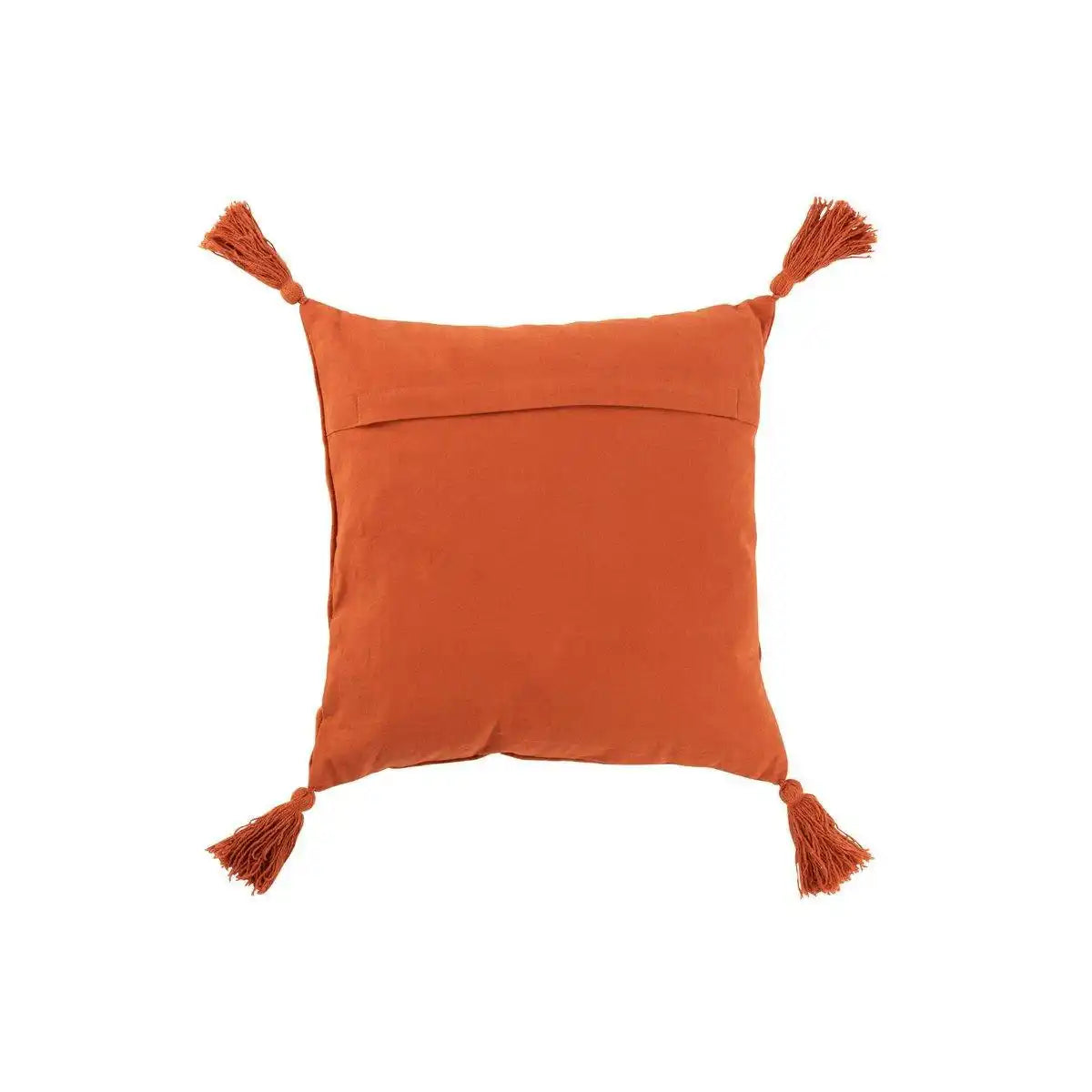 J-Line Kissen Brush Square – Baumwolle – Orange - HomeDesign Knaus
