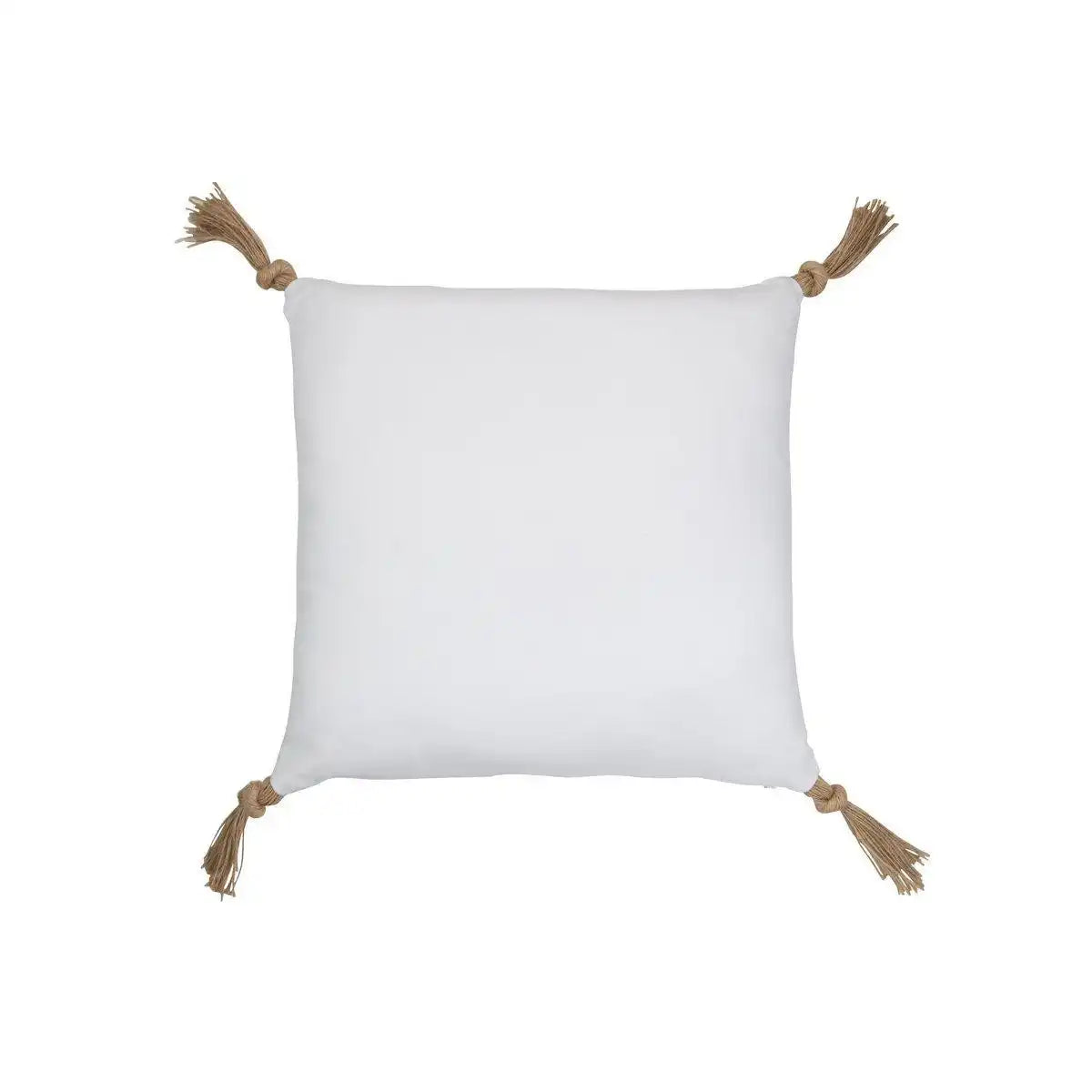 J-Line Kissen Face Square – Polyester – Weiß - HomeDesign Knaus