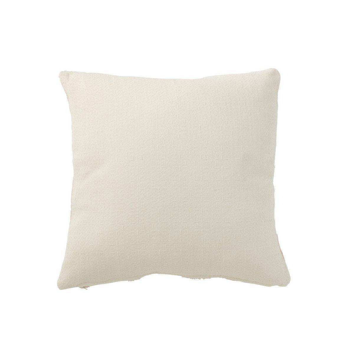 J-Line Kissen Geo - Textil - Weiß/Hellrosa - HomeDesign Knaus