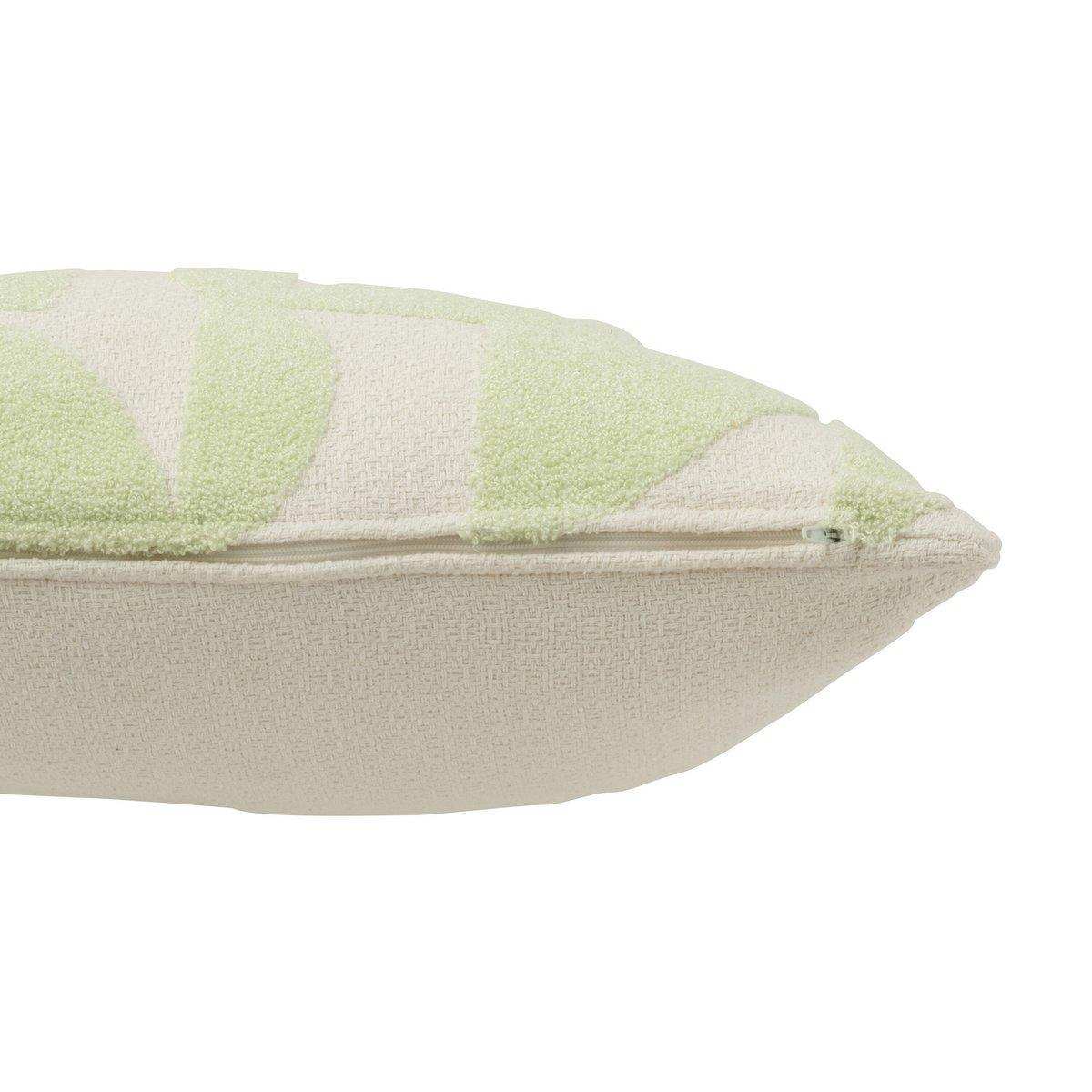 J-Line Kissen Geo - Textil - Weiß/Mintgrün - HomeDesign Knaus