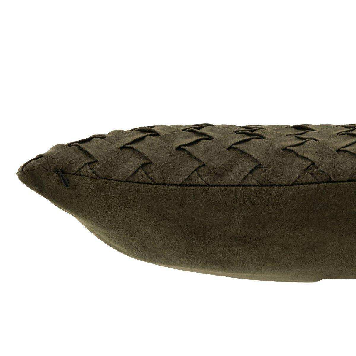 J-Line Kissen gewebt – Polyester – grün - HomeDesign Knaus