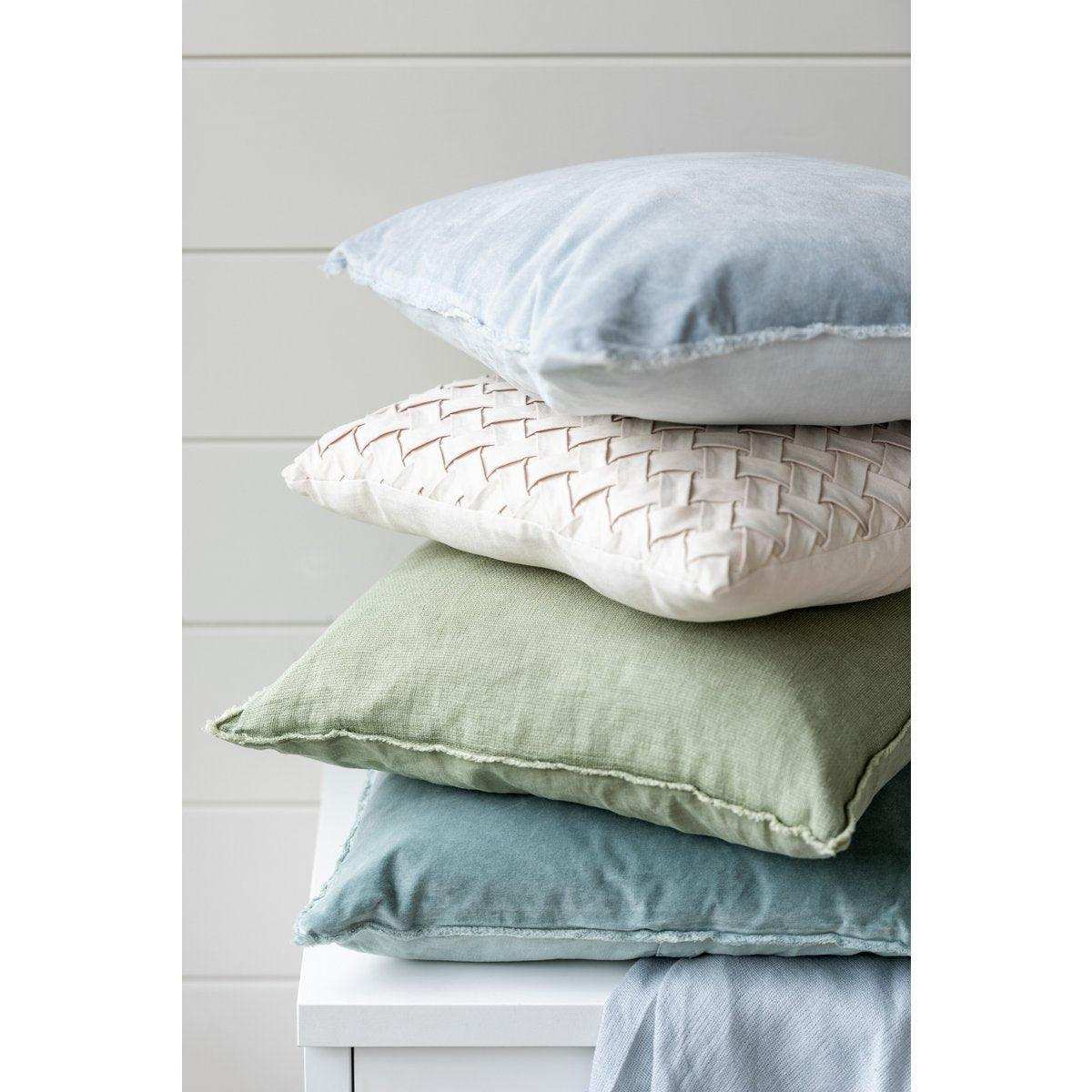 J-Line Kissen gewebt – Polyester – Minze - HomeDesign Knaus