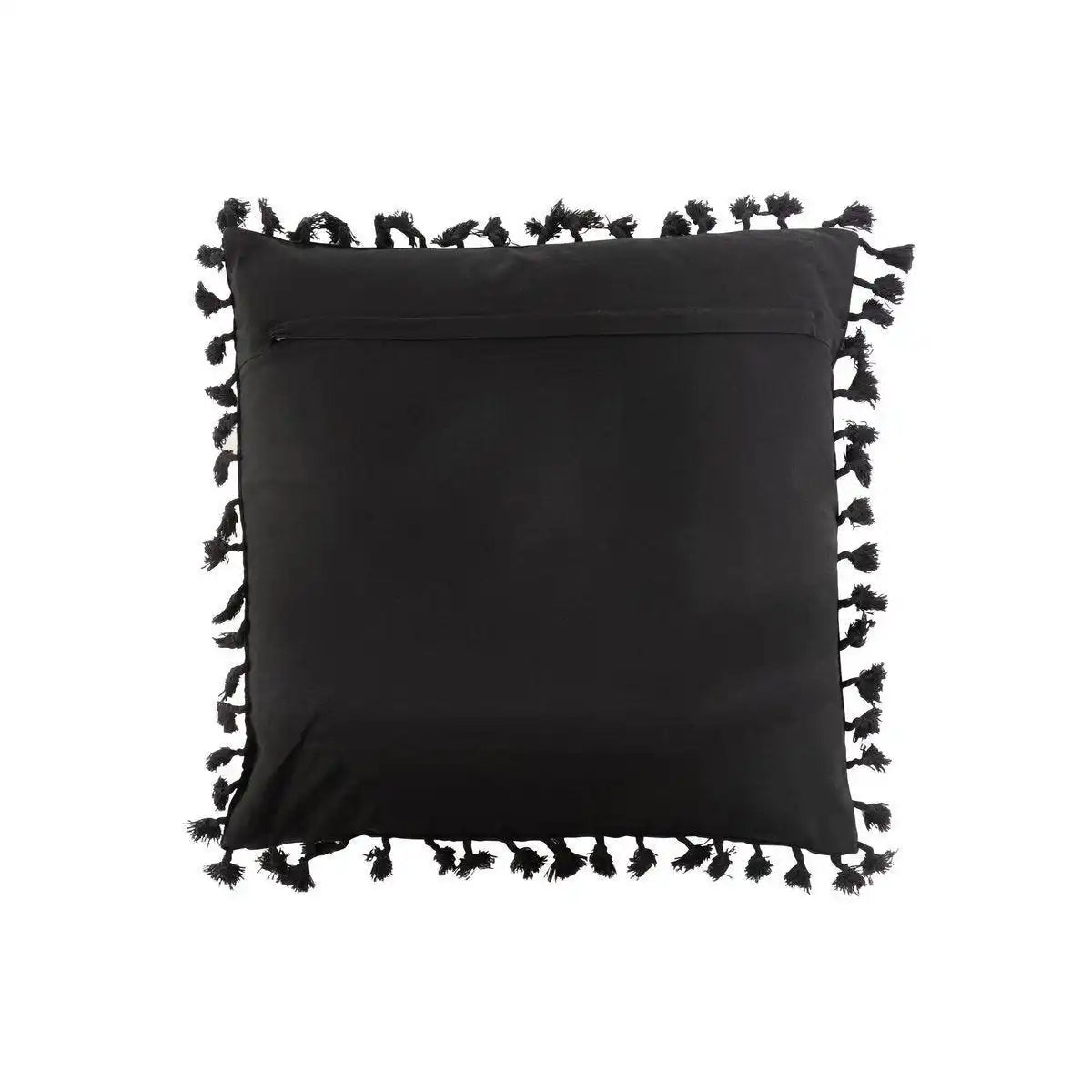 J-Line Kissen Marokkanisch – Baumwolle – Schwarz - HomeDesign Knaus