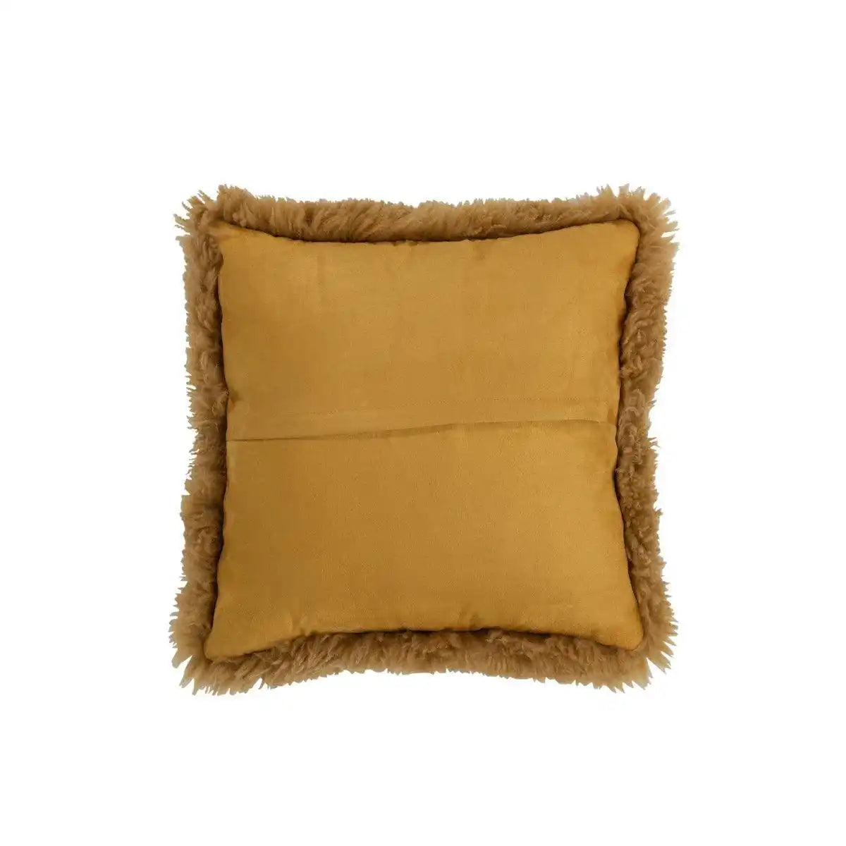 J-Line Kissen Square Sheepskin – Polyester – Ocker - HomeDesign Knaus