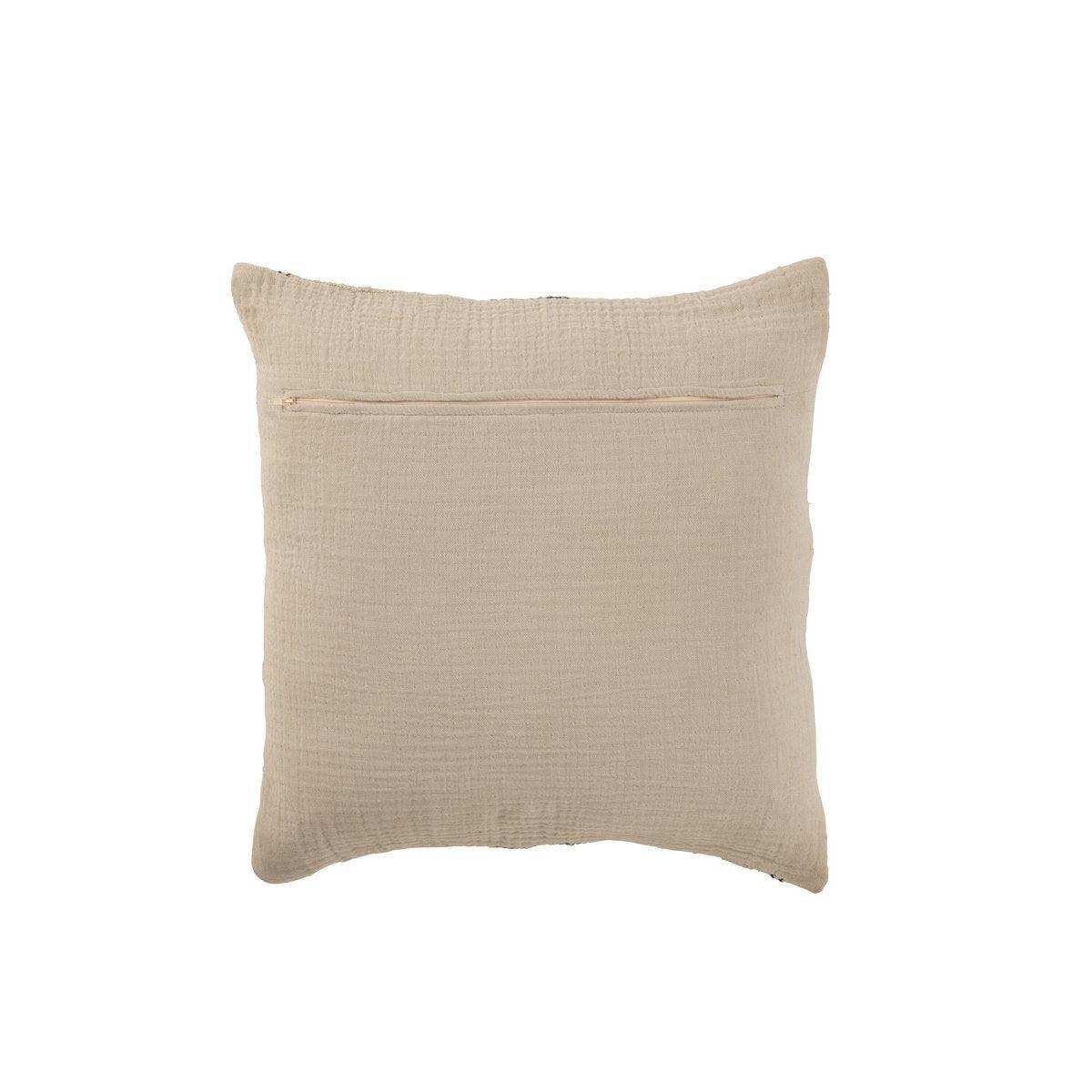 J-Line Kissen Stripes – Leinen – Beige - HomeDesign Knaus