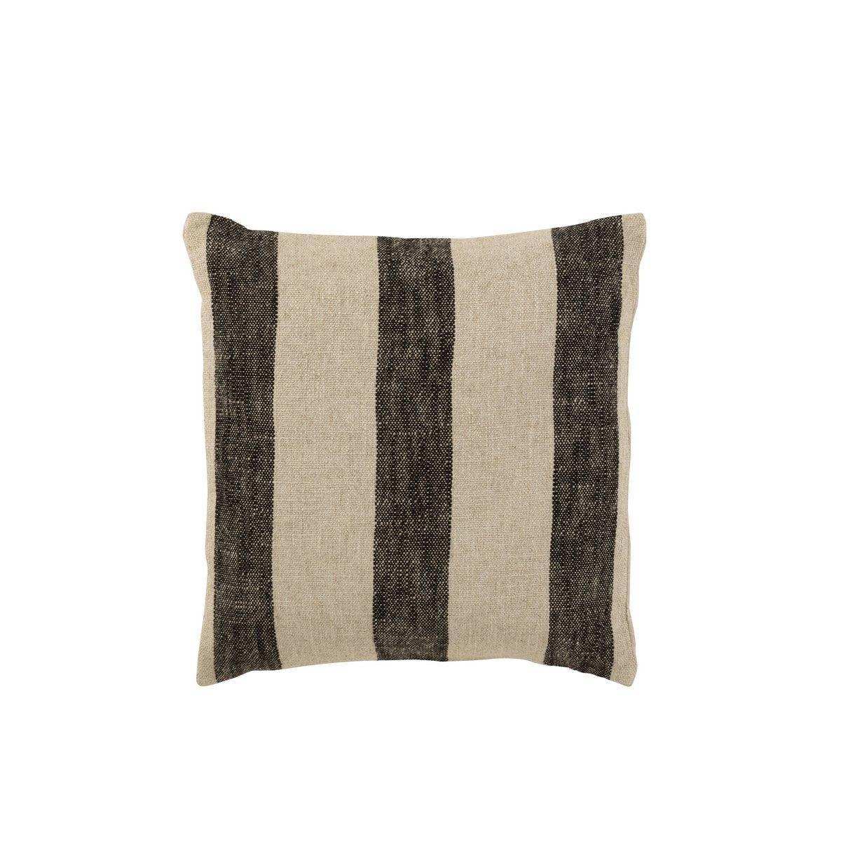 J-Line Kissen Stripes – Leinen – Beige - HomeDesign Knaus