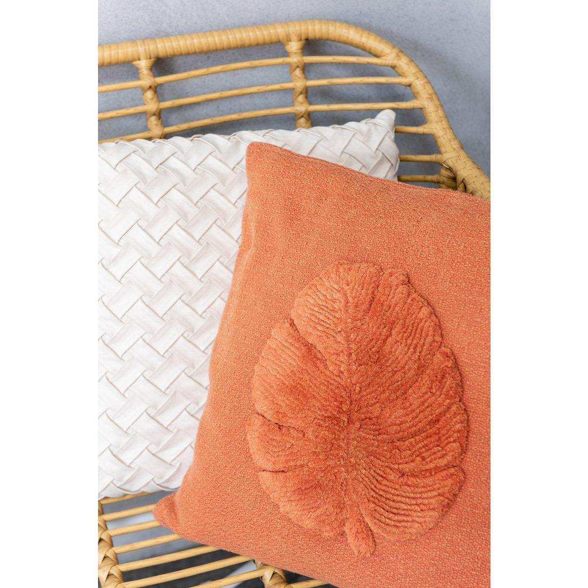 J-Line Kissen Tropical Leaf – Textil – Terrakotta - HomeDesign Knaus