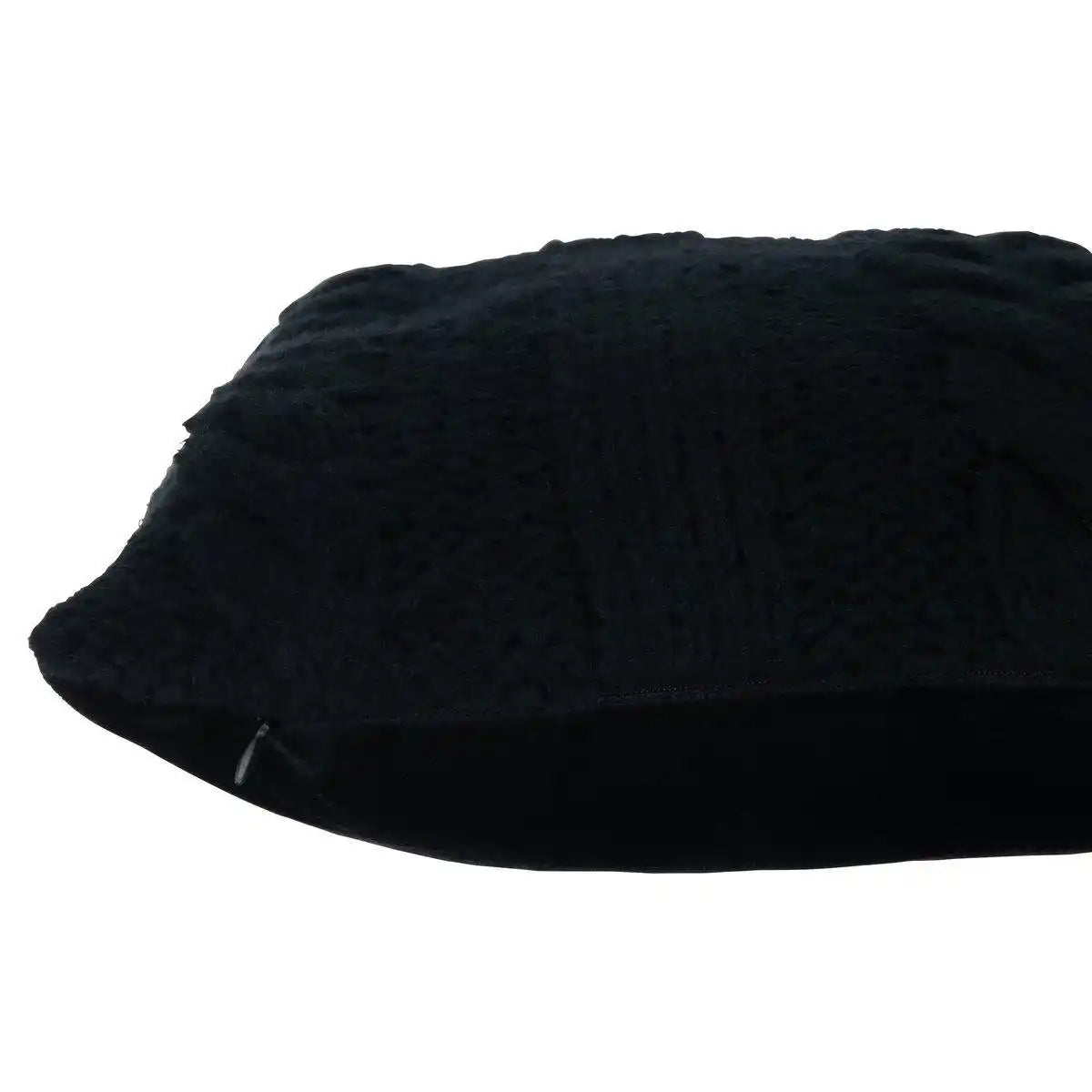 J-Line Kissen Twist - Polyester - Schwarz - HomeDesign Knaus