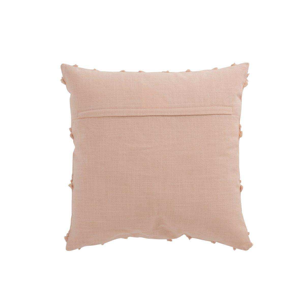J-Line Kissen Wavy Diamonds – Baumwolle – Hellrosa - HomeDesign Knaus