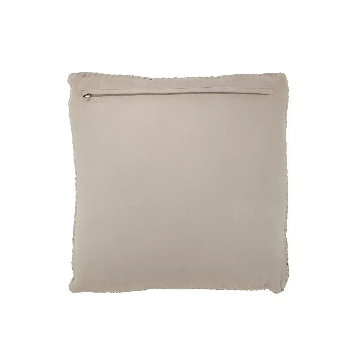 J-Line Kissen Woven - Leder - Grau - Wohnaccessoires - HomeDesign Knaus