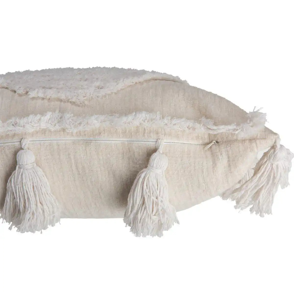 J-Line Kissenbürste – Polyester – Weiß - HomeDesign Knaus
