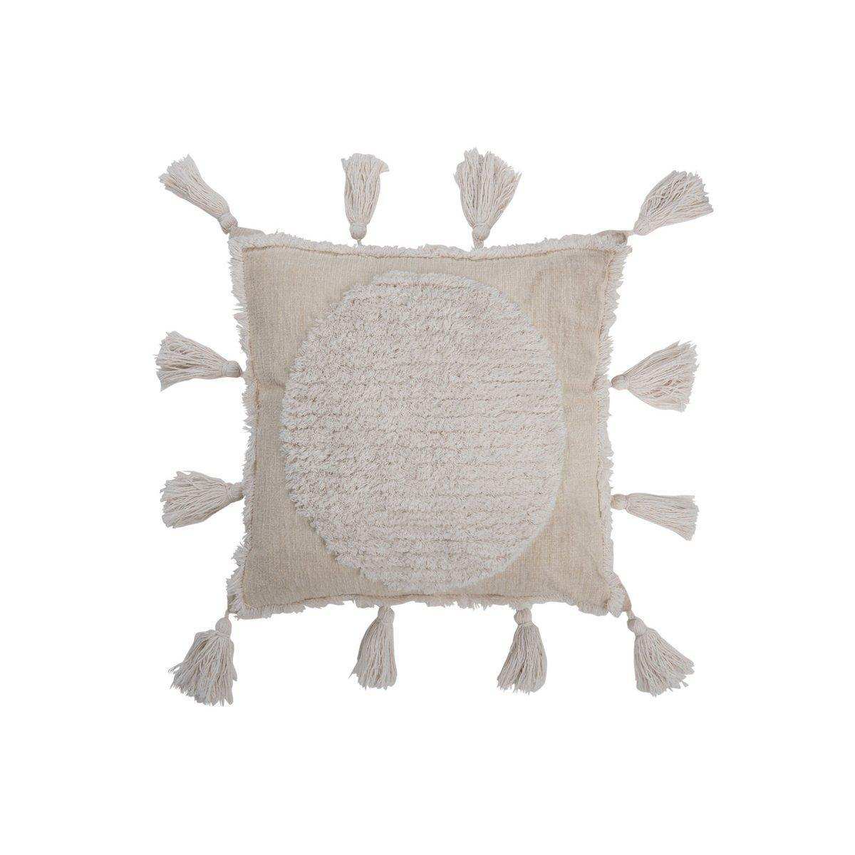 J-Line Kissenbürste – Polyester – Weiß - HomeDesign Knaus