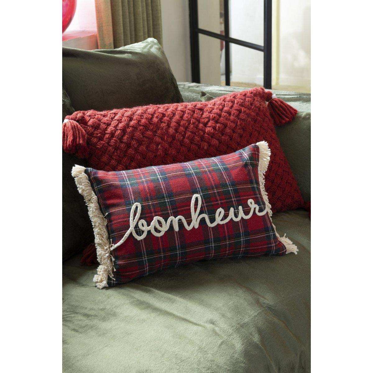 J-Line Kissenhäkelpinsel Acryl – Polyester – Rot - HomeDesign Knaus