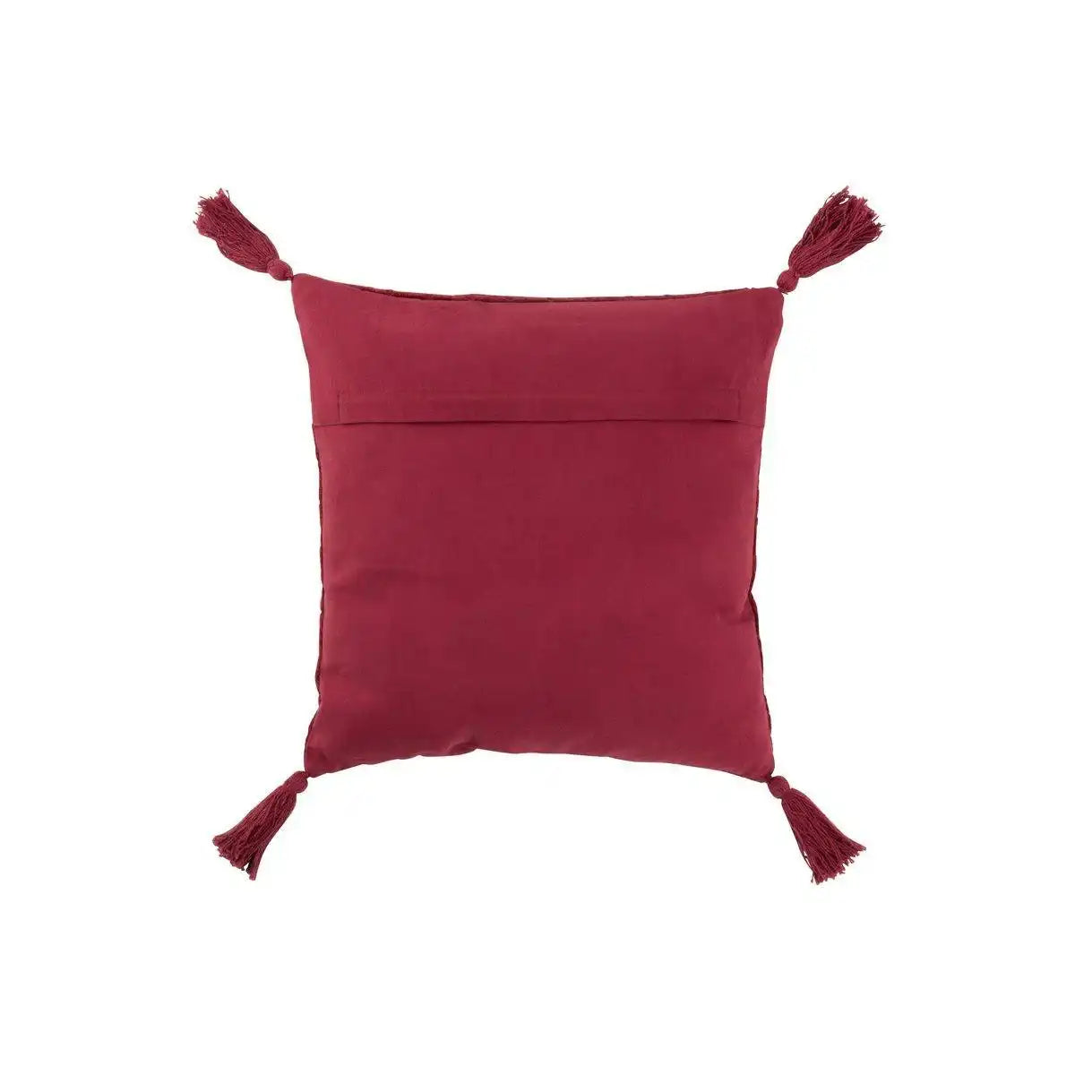 J-Line Kissenmuster - Baumwolle - Dunkelrot - HomeDesign Knaus