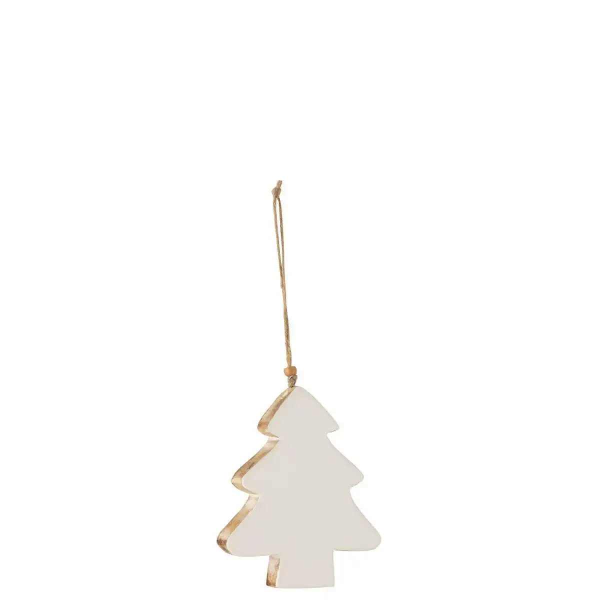 J-Line Kleiderbügel Weihnachtsbaum Mangoholz Weiß Groß - HomeDesign Knaus
