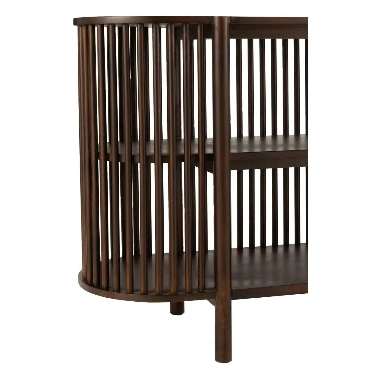 J-Line Konsole 2 Planken Conie Mangoholz Dunkelbraun - HomeDesign Knaus