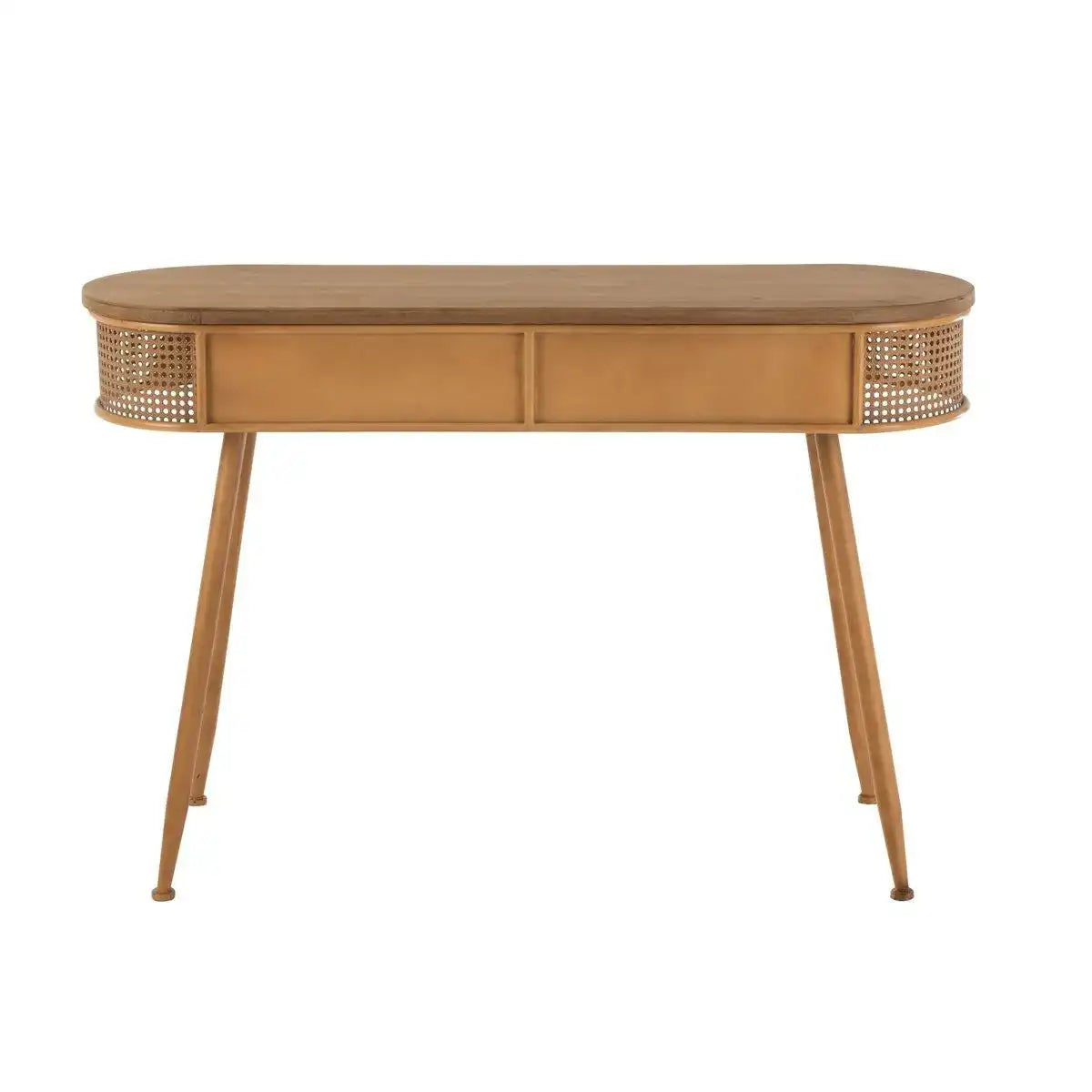 J-Line Konsole 2 Schubladen Metall/Holz Braun - HomeDesign Knaus