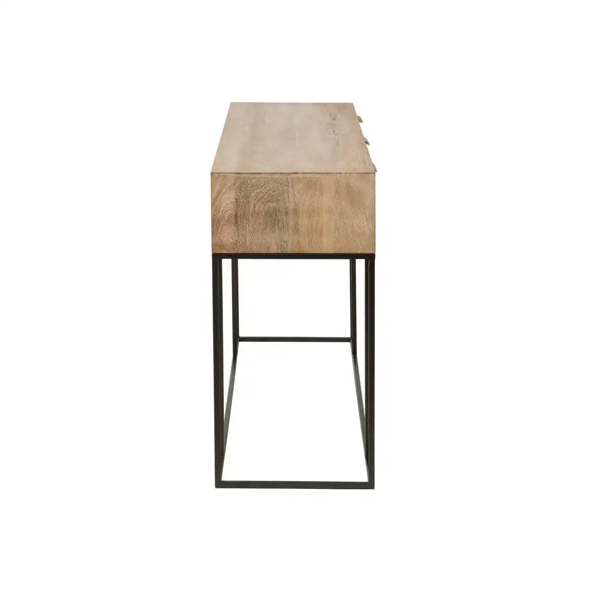J-Line Konsole 3 Schubladen Geflochtenes Schilfrohr Mangoholz Natur - HomeDesign Knaus