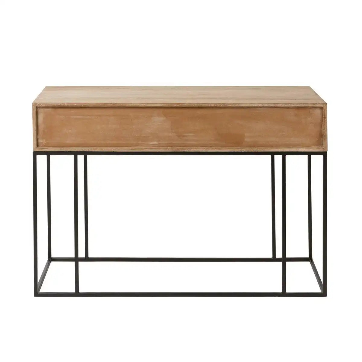 J-Line Konsole 3 Schubladen Geflochtenes Schilfrohr Mangoholz Natur - HomeDesign Knaus