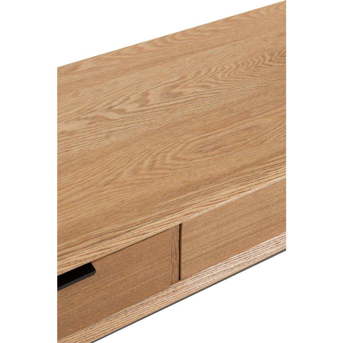 J-Line Konsole 3 Schubladen Holz/Metall Natur - HomeDesign Knaus