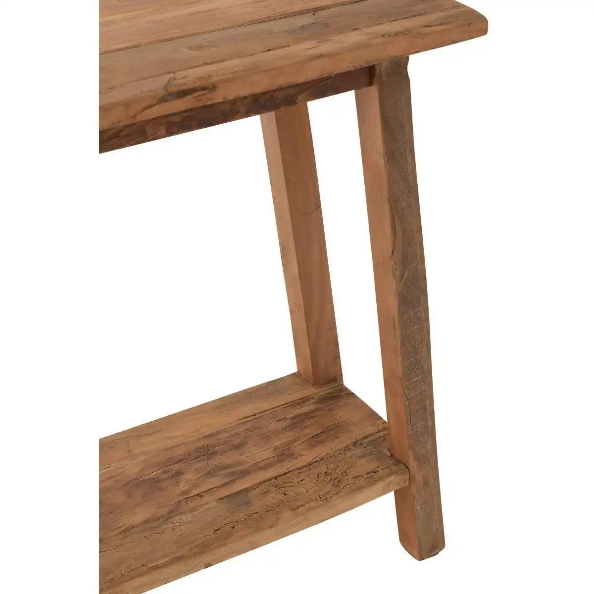 J-Line-Konsole, quadratisch, recyceltes Holz, natürlich - HomeDesign Knaus
