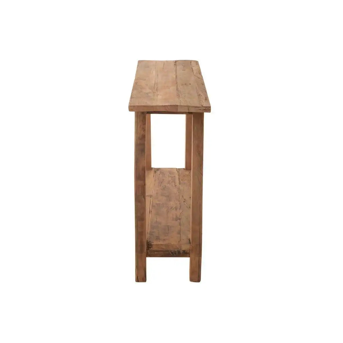J-Line-Konsole, quadratisch, recyceltes Holz, natürlich - HomeDesign Knaus