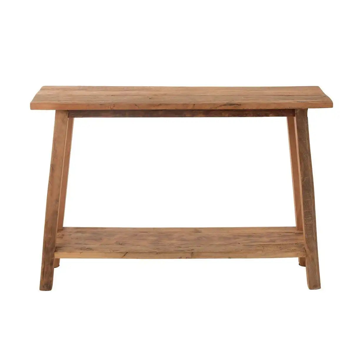 J-Line-Konsole, quadratisch, recyceltes Holz, natürlich - HomeDesign Knaus