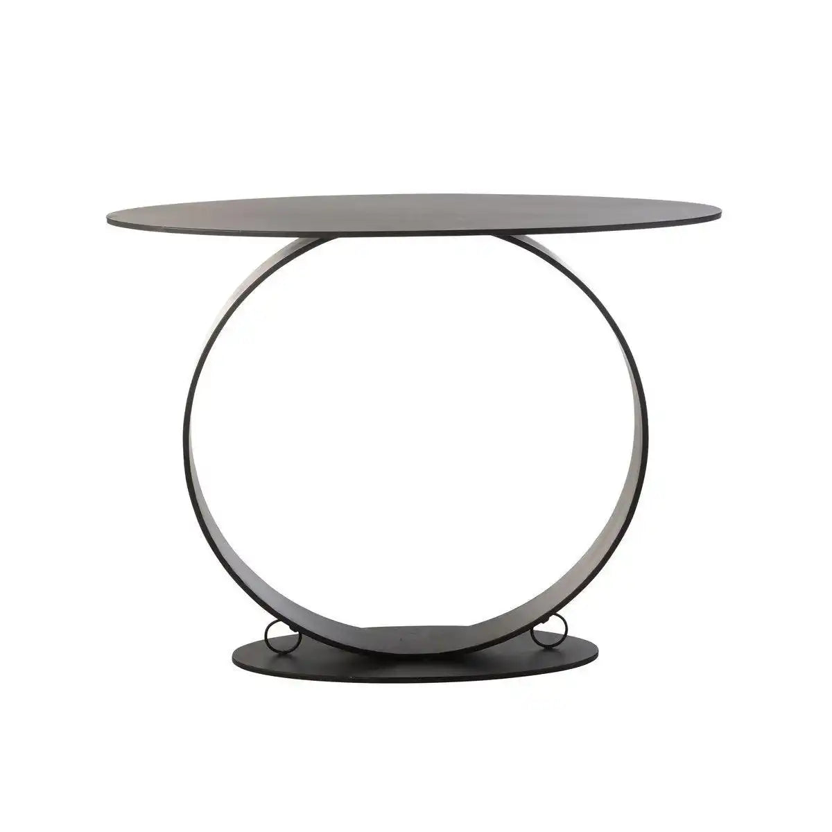 J-Line-Konsolenkreis Eisen schwarz - HomeDesign Knaus