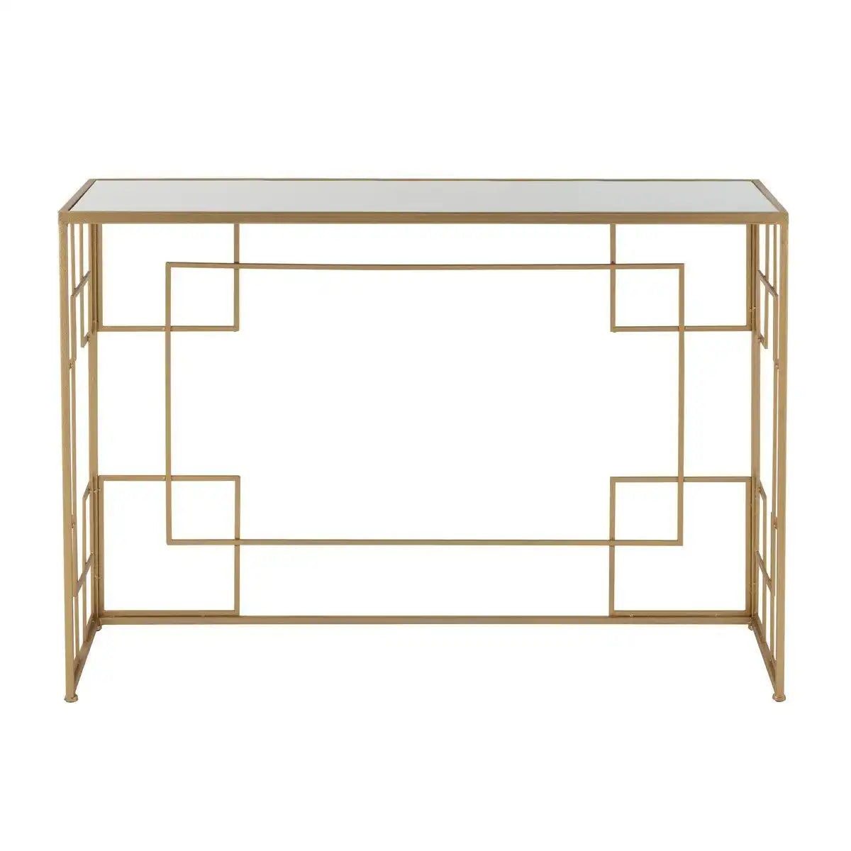 J-Line Konsolenlinien Metall/Glas Gold - HomeDesign Knaus